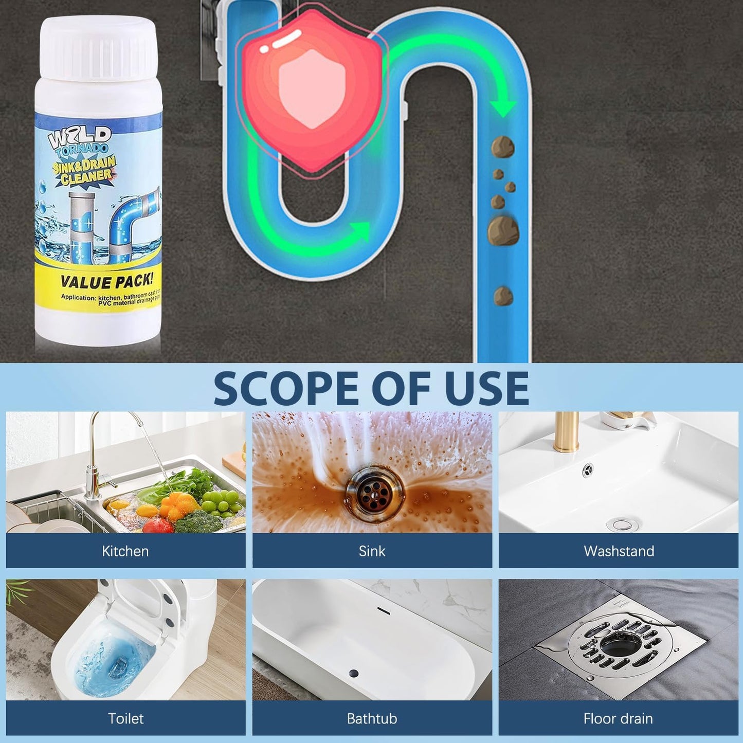 Drain Cleaning Powder
